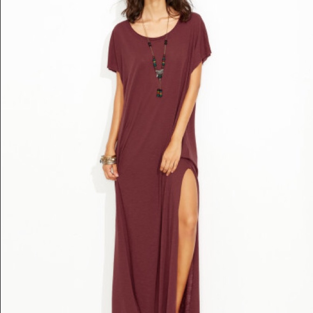 LAST 1‼️RESTOCK!!Side Slit Loose Maxi Tee - Dress - Picture 6 of 8